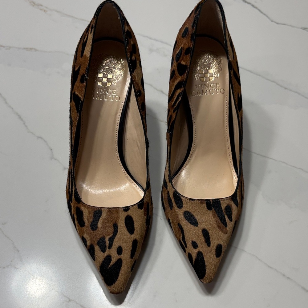 Vince Camuto Animal Print Block Heels
